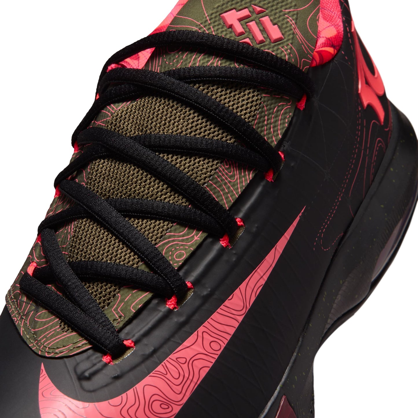 KD VI Mens Shoes Color: Black/Atomic Red/Medium Olive/Noble Red Style: IM4409-001