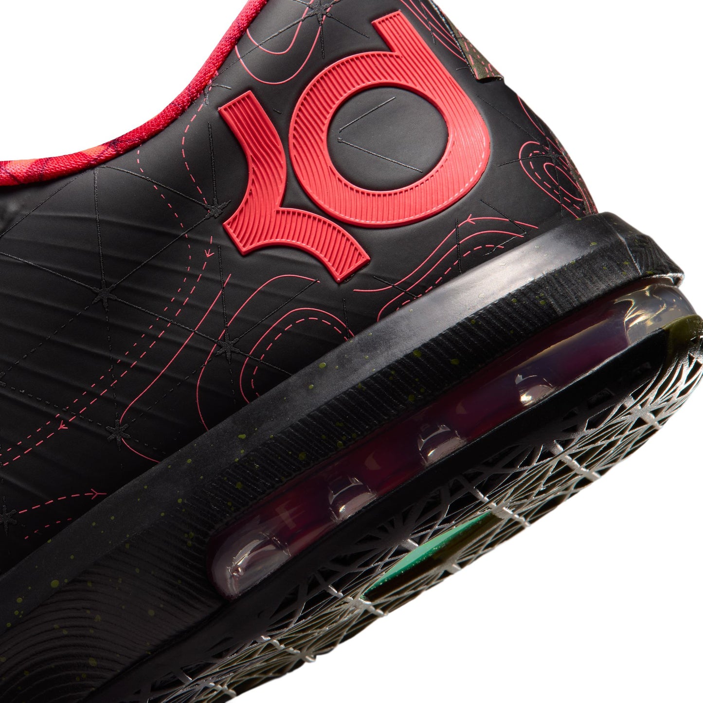 KD VI Mens Shoes Color: Black/Atomic Red/Medium Olive/Noble Red Style: IM4409-001