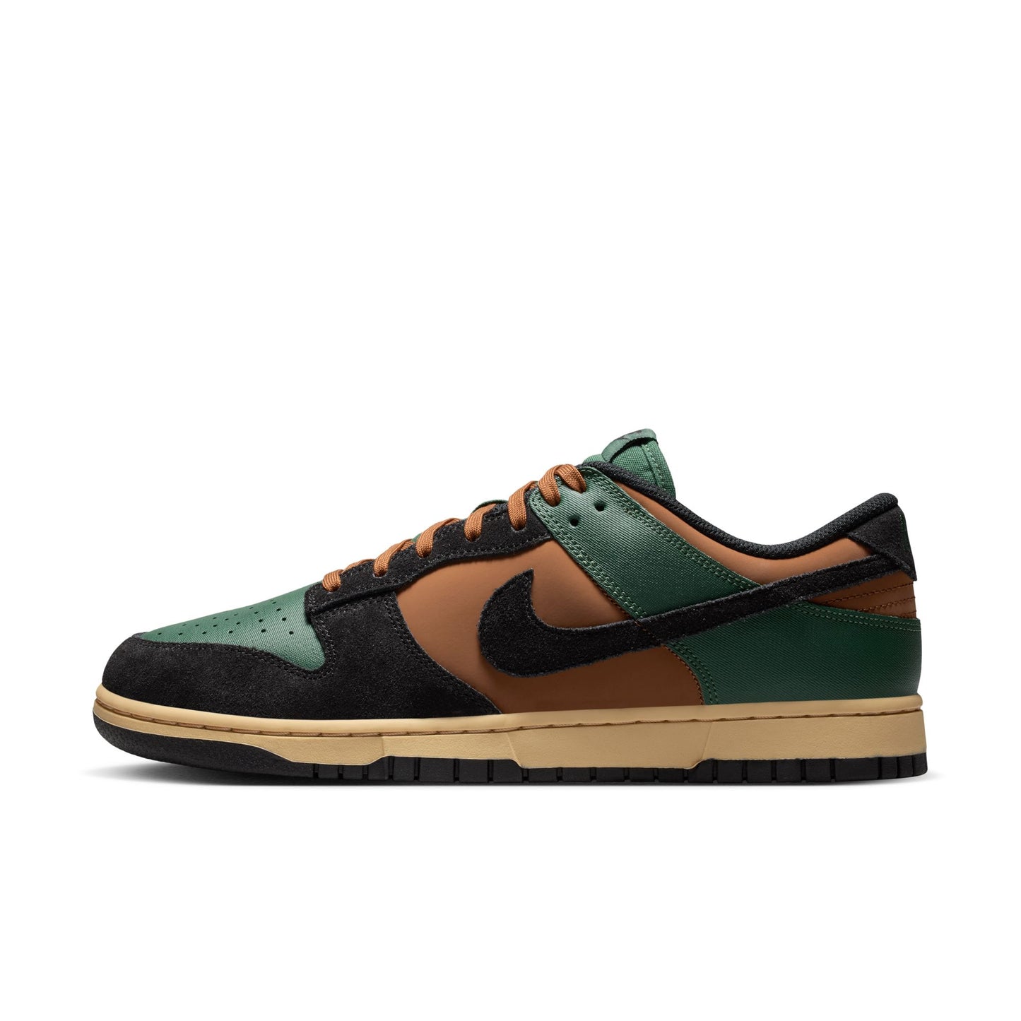 Nike Dunk Low Retro Mens Shoes Color: Fir/Black/Lt British Tan/Sesame Style: IM4414-300