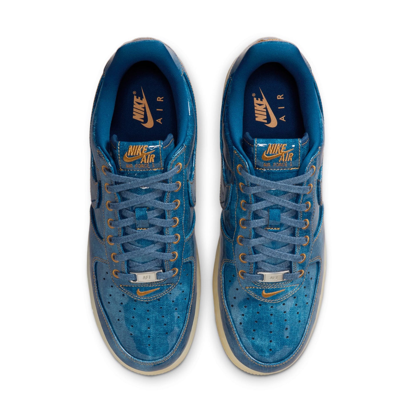 Nike Air Force 1 Retro Color: Coastal Blue/Coastal Blue-Natural-Flax Style: IM5757-400