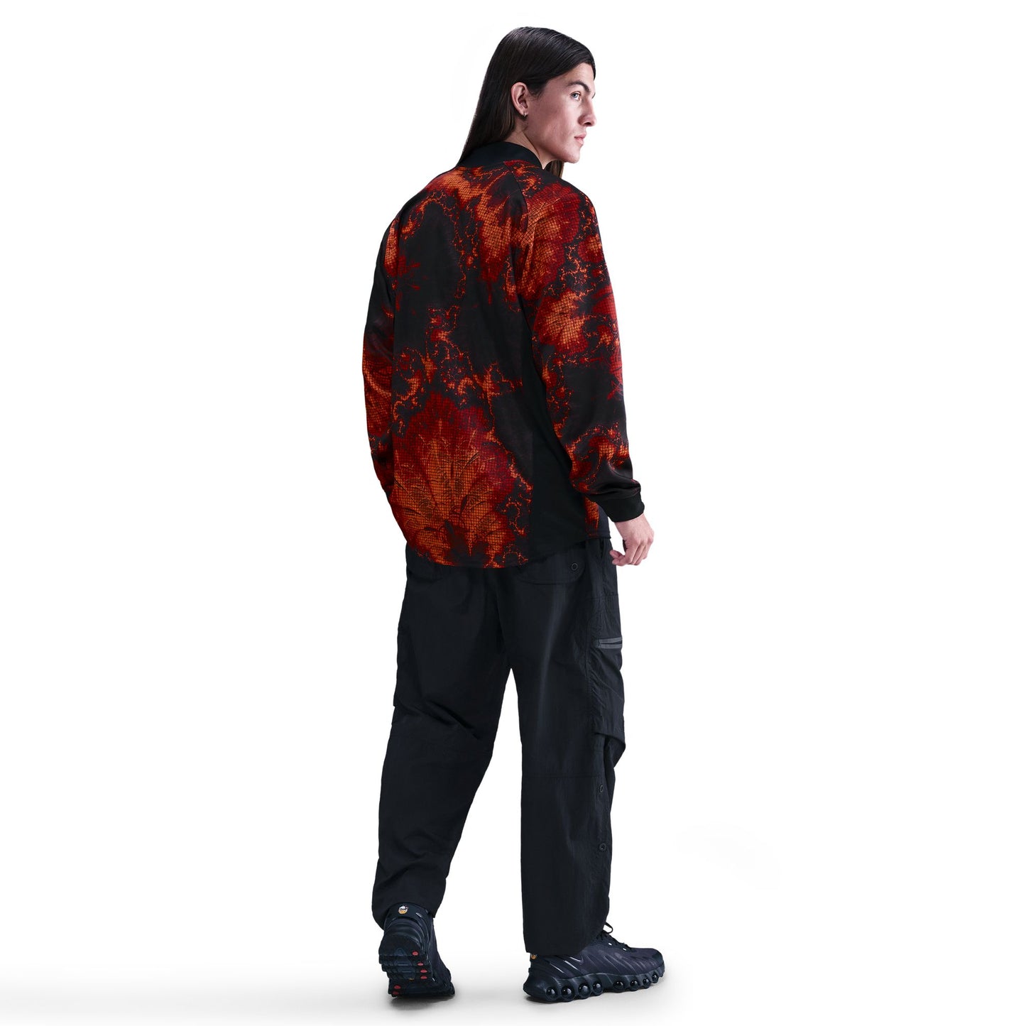 NIKE NETHERLANDS GOALKEEPER JERSEY BLACK/HYPER CRIMSON/WHITE IO0785-010