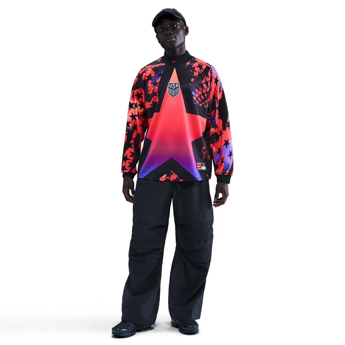 NIKE USA GOALKEEPER JERSEY BLACK/BRIGHT CRIMSON/BRIGHT CRIMSON IO0786-010