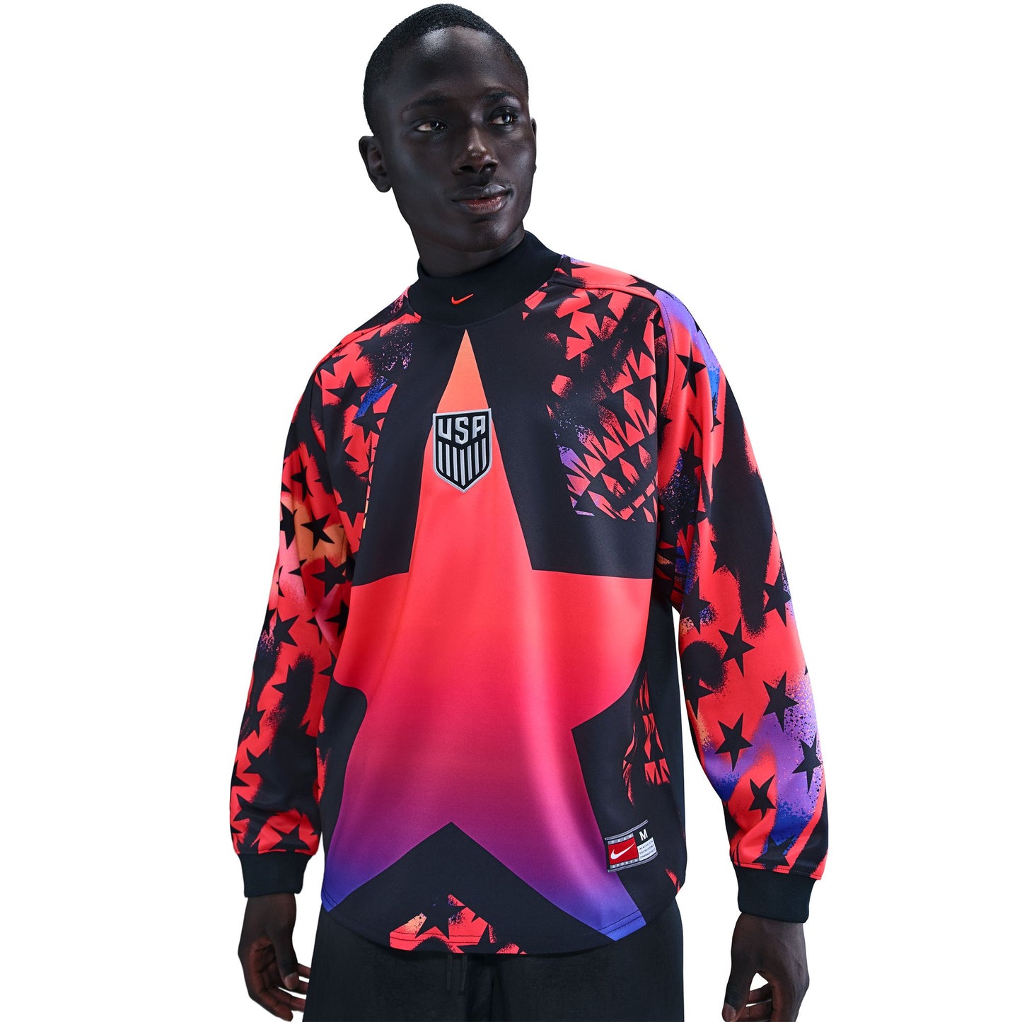 NIKE USA GOALKEEPER JERSEY BLACK/BRIGHT CRIMSON/BRIGHT CRIMSON IO0786-010