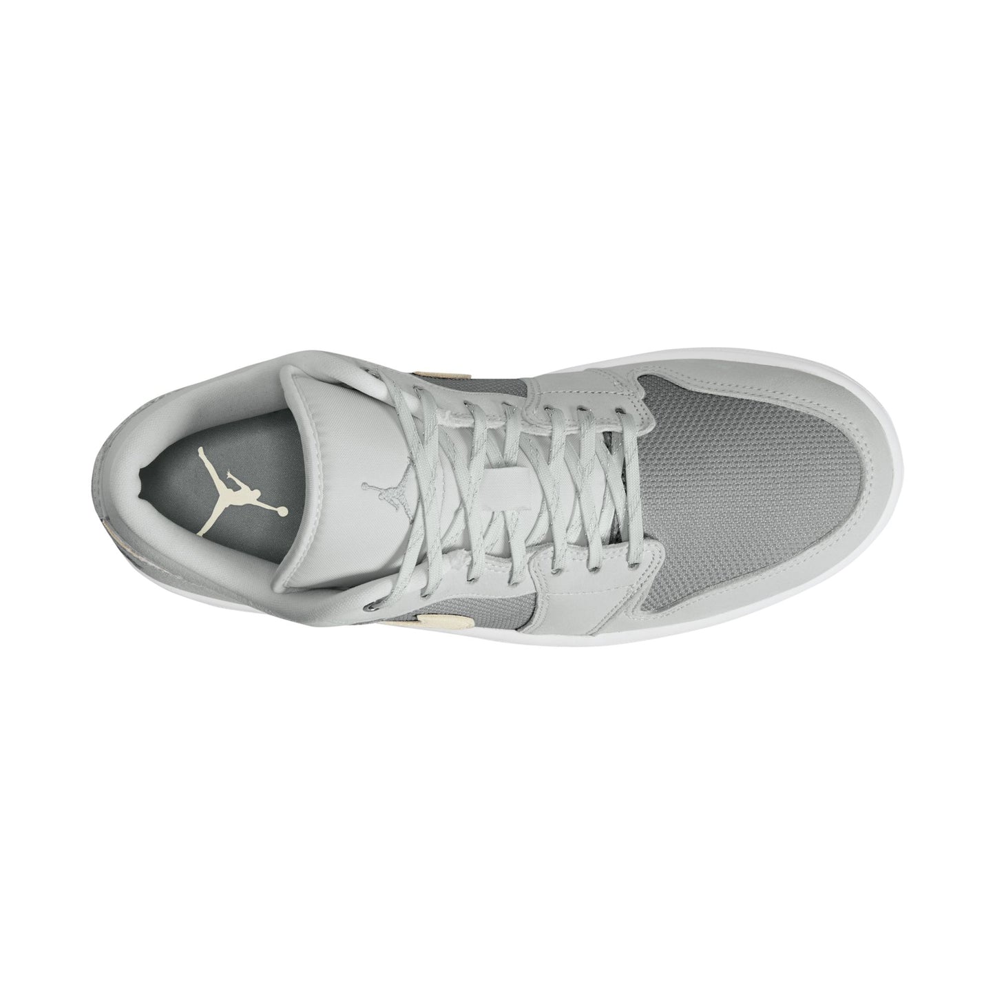 Air Jordan 1 Low SE Men's Shoes Color: OFF WHITE/LT SMOKE GREY-SOFT PEARL Style: IO2049-100
