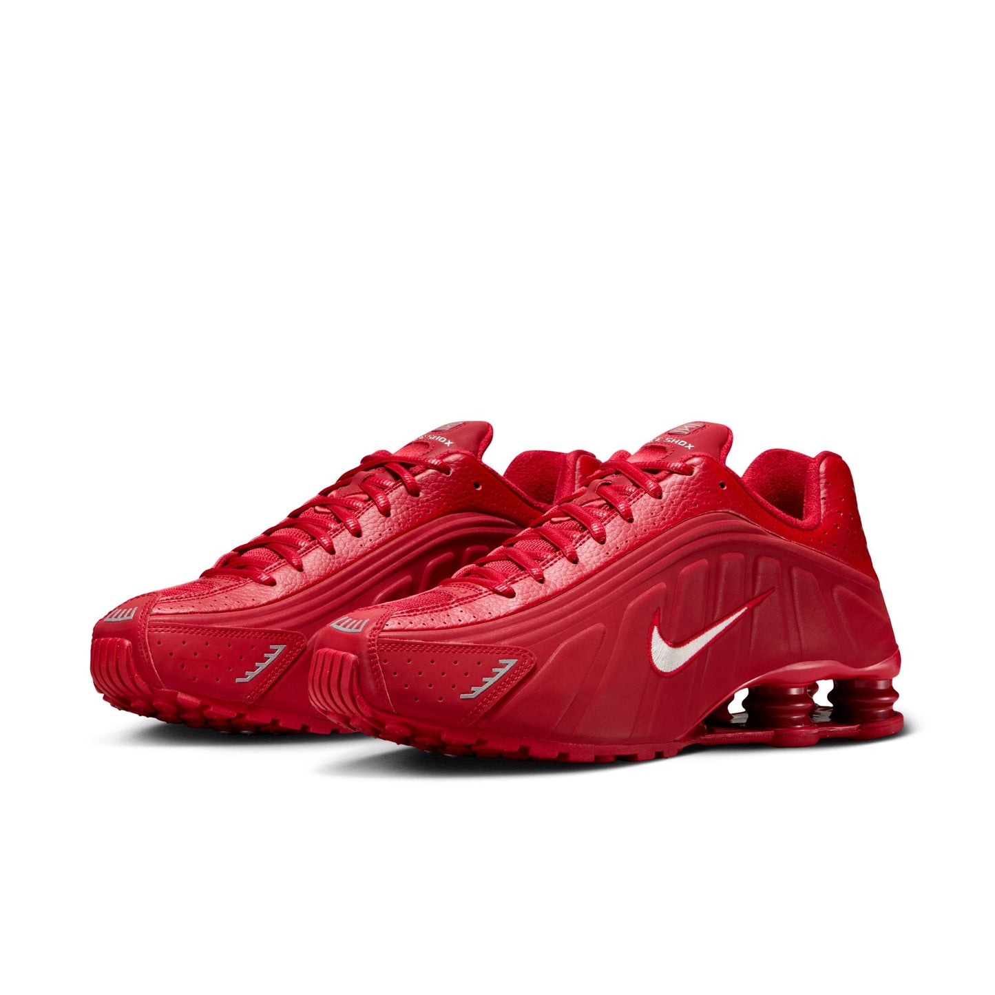 Nike Shox R4 Men's Shoes Color: Gym Red/metallic Silver Style: IQ0608-687