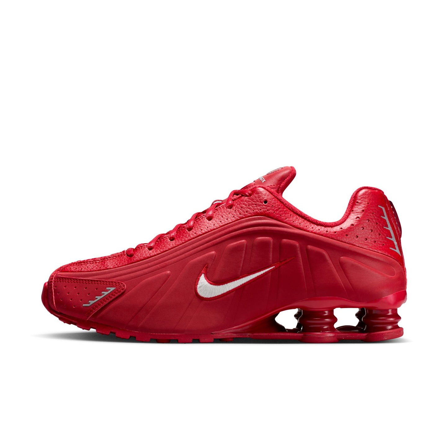 Nike Shox R4 Men's Shoes Color: Gym Red/metallic Silver Style: IQ0608-687