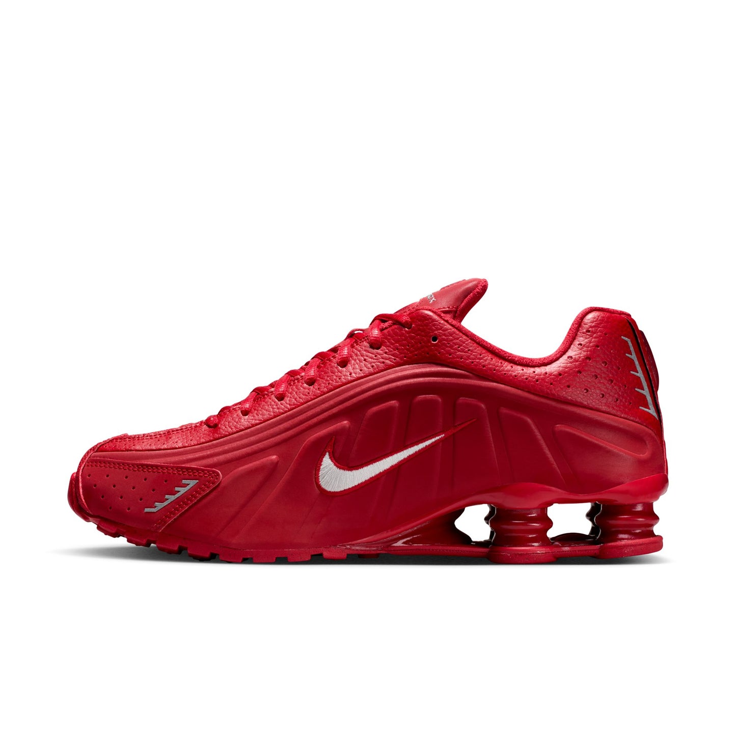 Nike Shox R4 Men's Shoes Color: Gym Red/metallic Silver Style: IQ0608-687