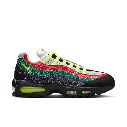 Nike Air Max 95 Big Bubble Men's Shoes Color: Sail/volt-university Red-sport Green Style: IQ0620-100