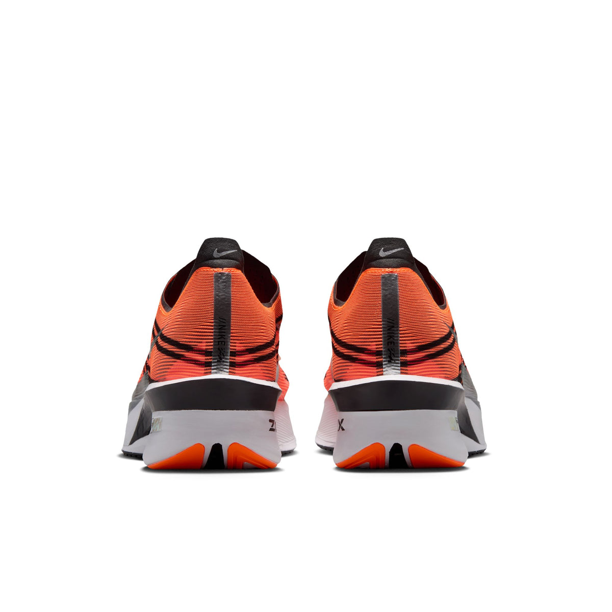 Nike Vaporfly 4 x DISTANCE Men's Road-Racing Shoes, TOTAL ORANGE/METALLIC SILVER-BLACK-WHITE, photo 24 of 26