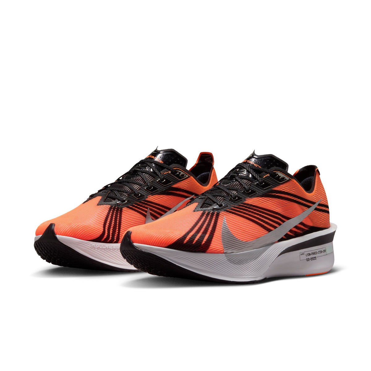Nike Vaporfly 4 x DISTANCE Men's Road-Racing Shoes, TOTAL ORANGE/METALLIC SILVER-BLACK-WHITE, photo 2 of 26
