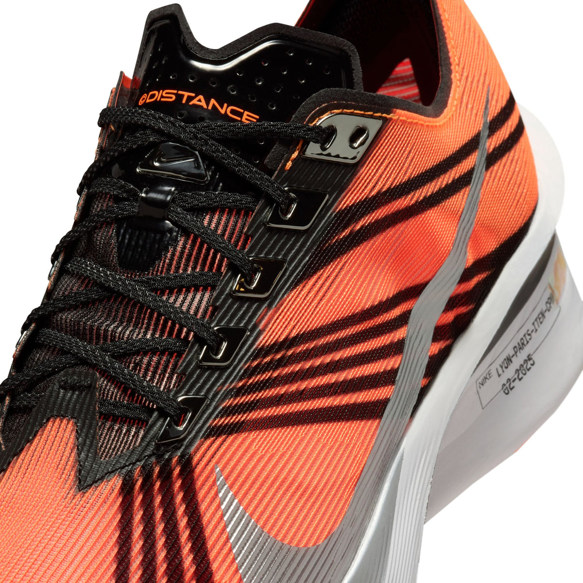 Nike Vaporfly 4 x DISTANCE Men's Road-Racing Shoes, TOTAL ORANGE/METALLIC SILVER-BLACK-WHITE, photo 19 of 26
