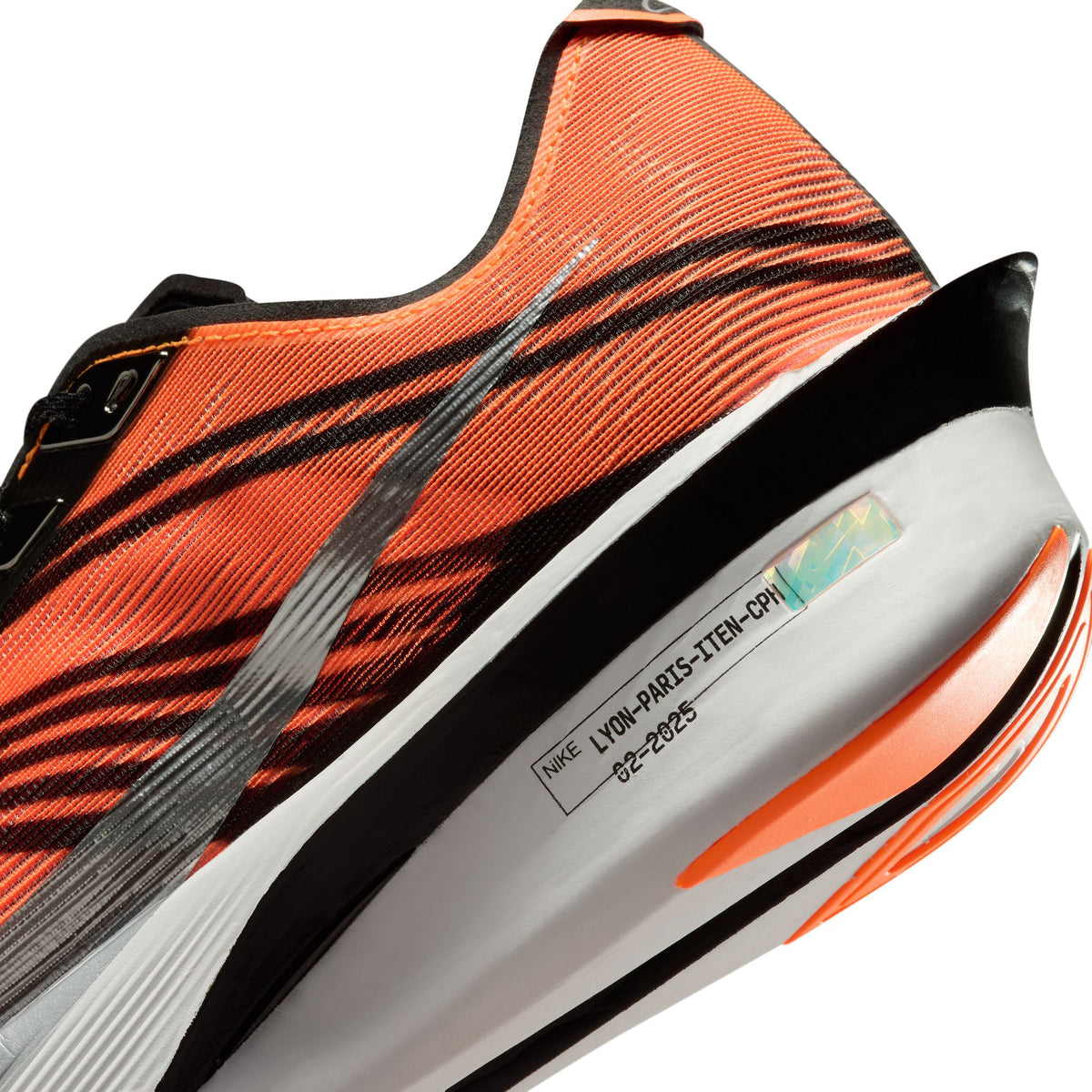 Nike Vaporfly 4 x DISTANCE Men's Road-Racing Shoes, TOTAL ORANGE/METALLIC SILVER-BLACK-WHITE, photo 20 of 26