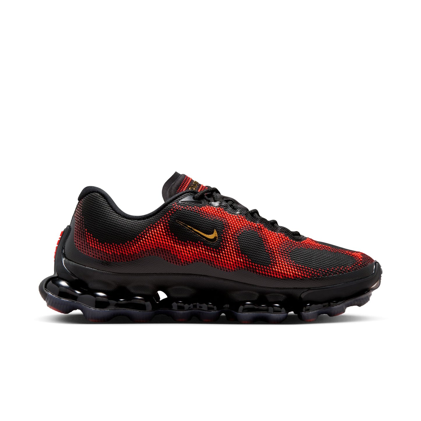 Nike Air Liquid Max Color: BLACK/METALLIC GOLD-TEAM RED-FIRE RED Style: IQ7634-002