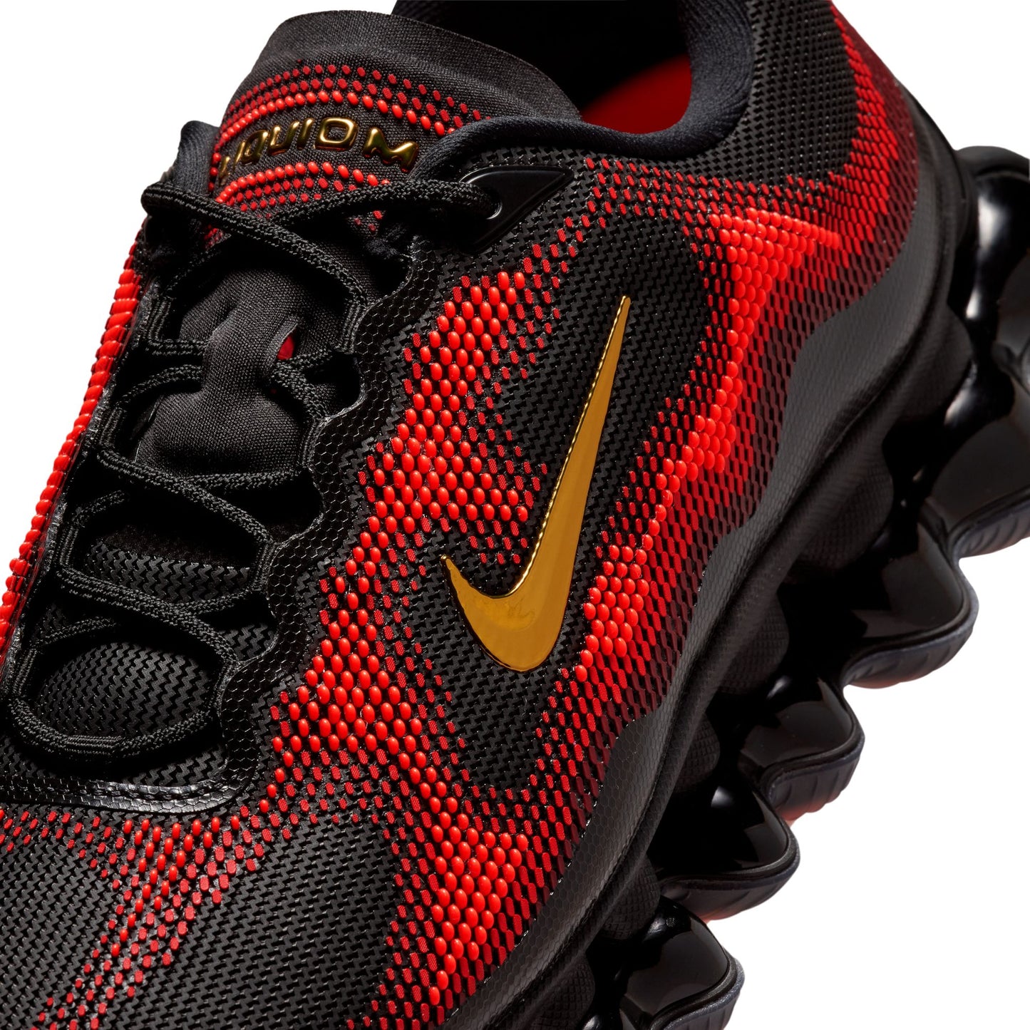 Nike Air Liquid Max Color: BLACK/METALLIC GOLD-TEAM RED-FIRE RED Style: IQ7634-002