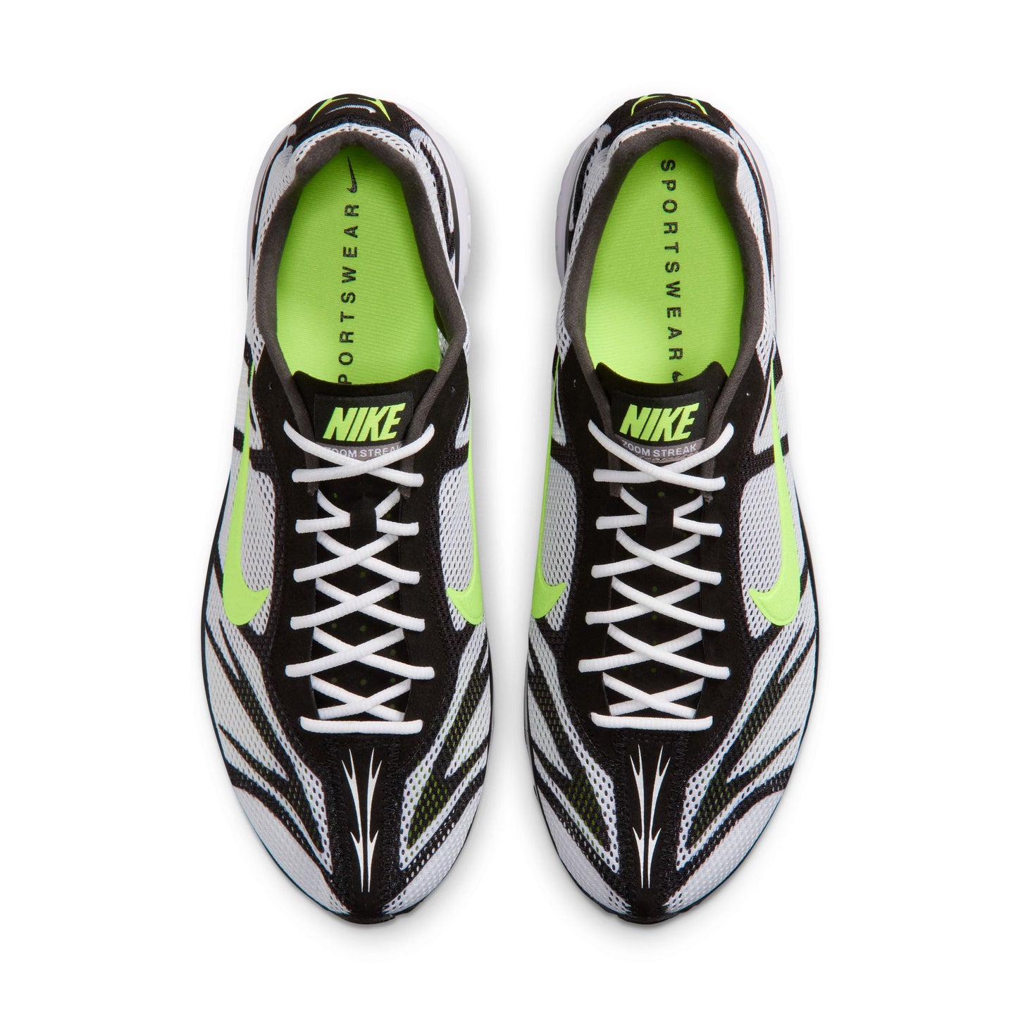 Nike Zoom Streak 3 Men's Shoes Color: WHITE/VOLT-FLAT PEWTER-BLACK Style: IQ8012-100