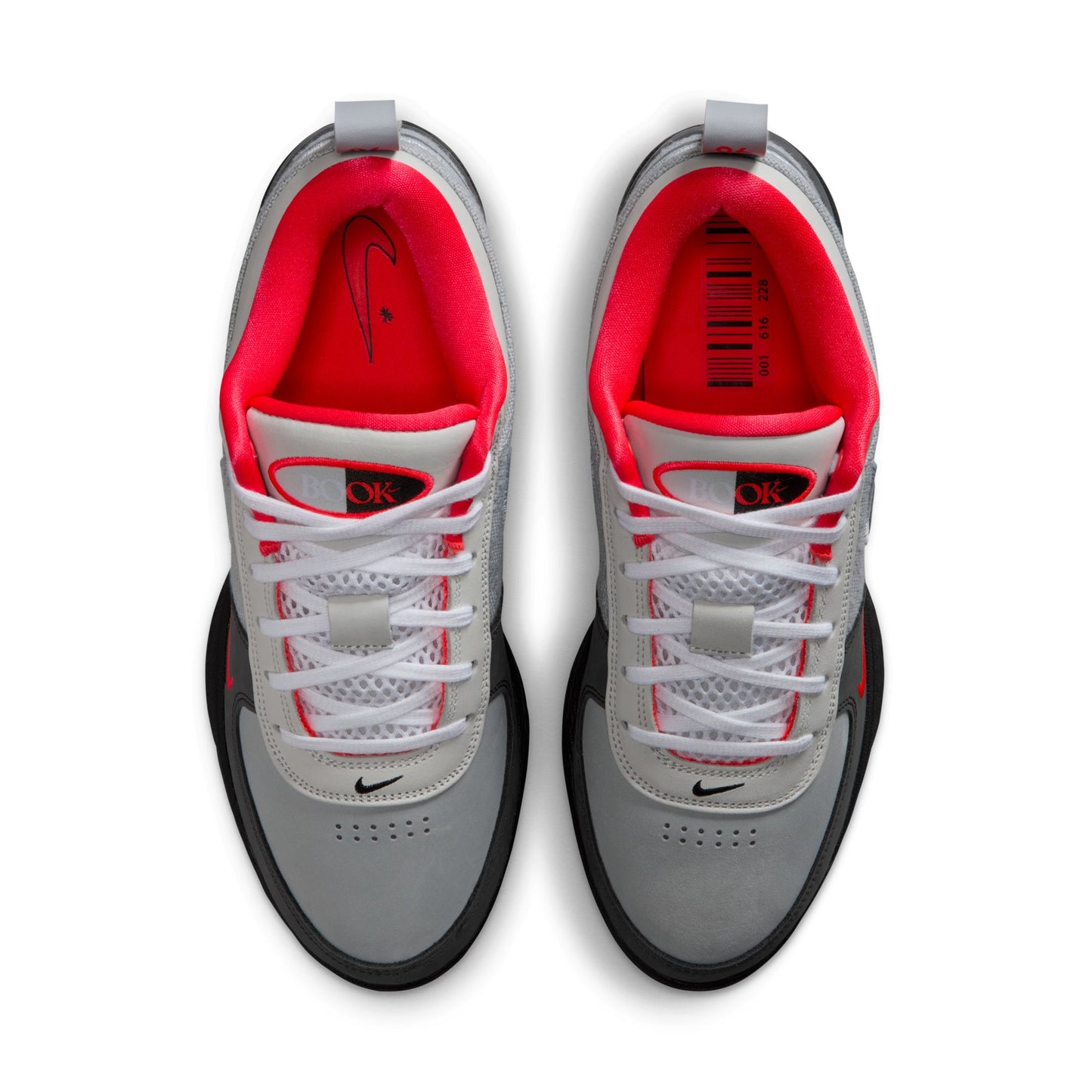 Nike Book 1 "Solar Red" Wolf Grey/cool Grey-photon Dust IR0838-001