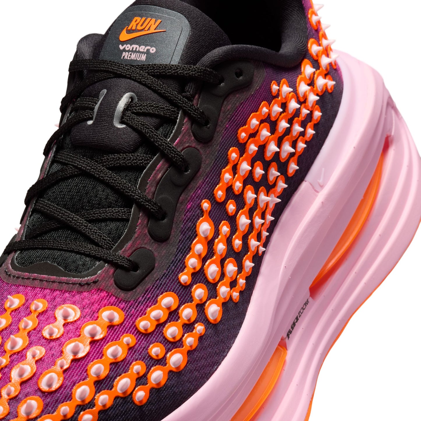 Nike Vomero Premium Men's Shoes Color: Black/Total Orange-Arctic Pink Style: IR2168-003