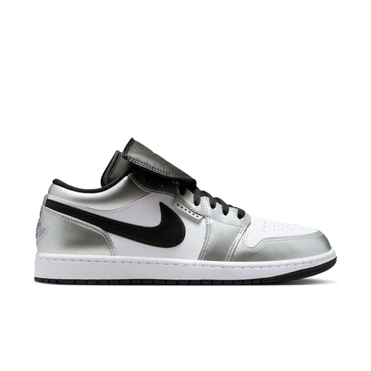 Air Jordan 1 Low SE Color: WHITE/BLACK-WHITE-METALLIC SILVER Style: IR2278-100