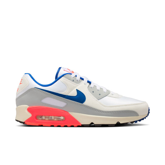 Nike Air Max 90 Color: LT BASE GREY/SPORT ROYAL-COCONUT MILK Style: IU0767-001