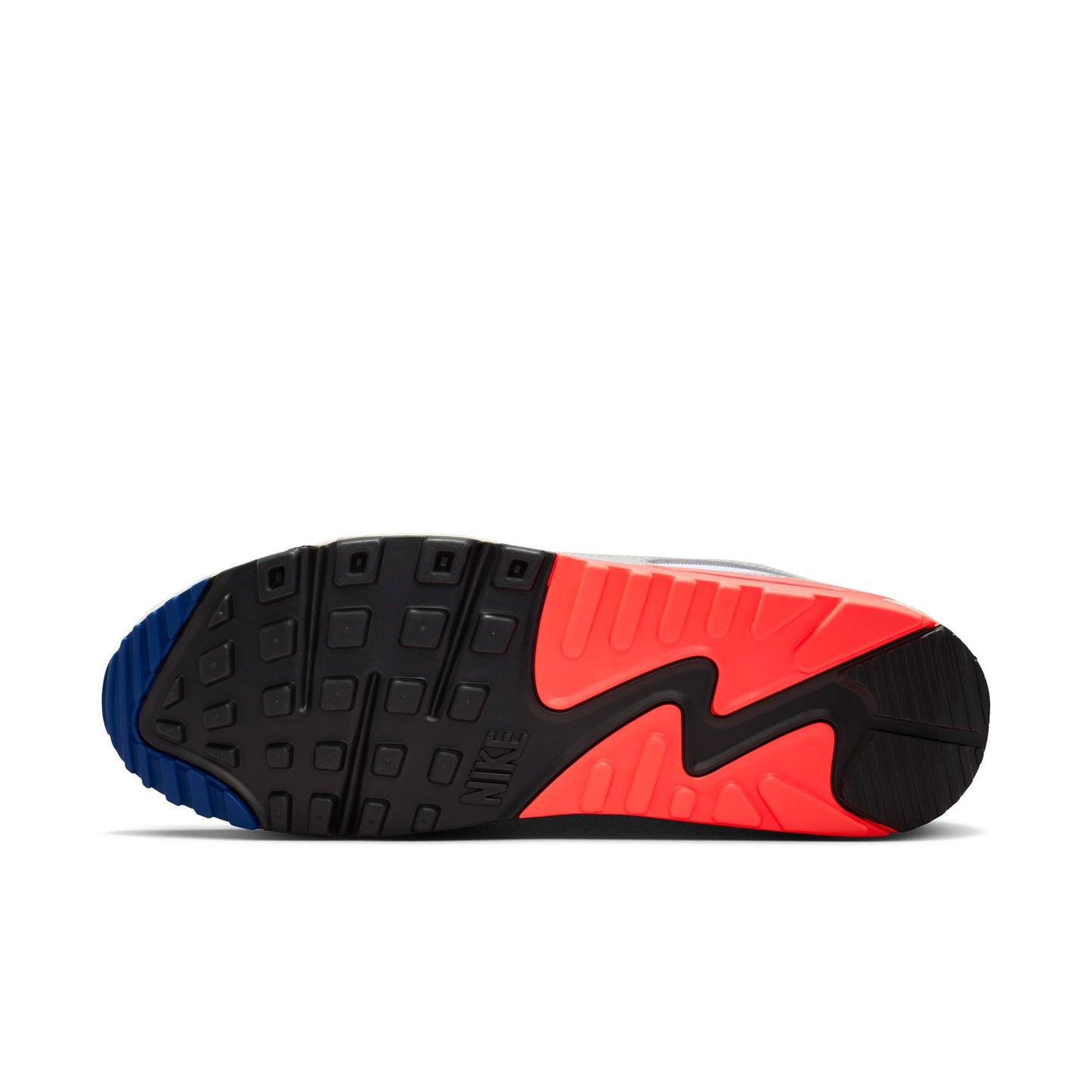 Nike Air Max 90 Color: LT BASE GREY/SPORT ROYAL-COCONUT MILK Style: IU0767-001