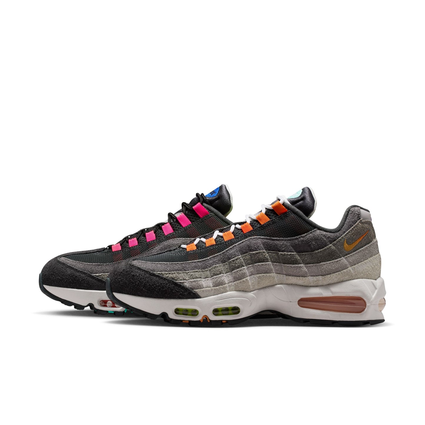 Nike Air Max 95 Big Bubble Premium Men's Shoes Color: Hyper Turq/volt-solar Red Style: IU2636-300