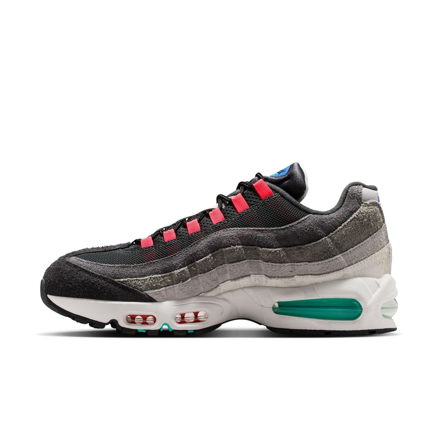 Nike Air Max 95 Big Bubble Premium Men's Shoes Color: Hyper Turq/volt-solar Red Style: IU2636-300