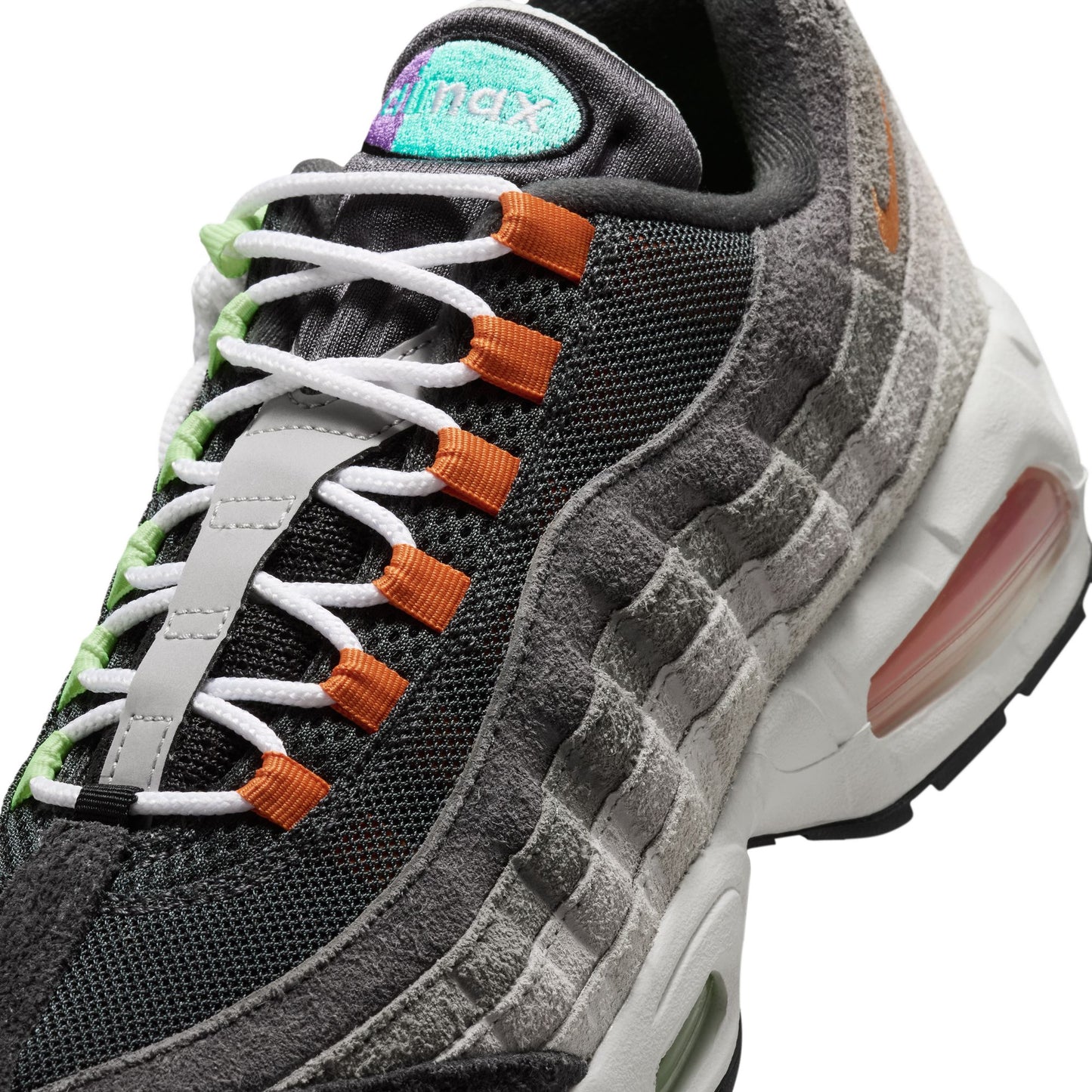 Nike Air Max 95 Big Bubble Premium Men's Shoes Color: Hyper Turq/volt-solar Red Style: IU2636-300