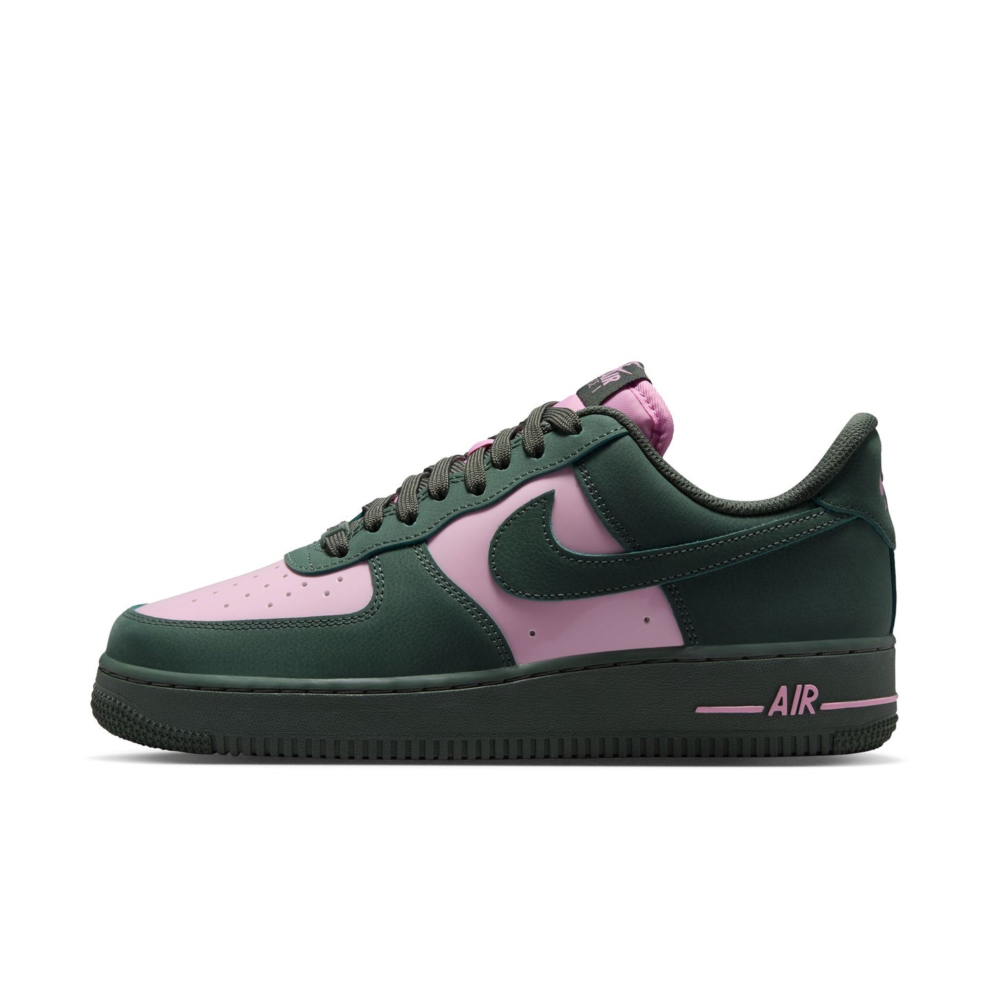 Nike Air Force 1 '07 SE Mens Shoes Color: Camo Green/Camo Green/Pink Rise Style: IV5103-300