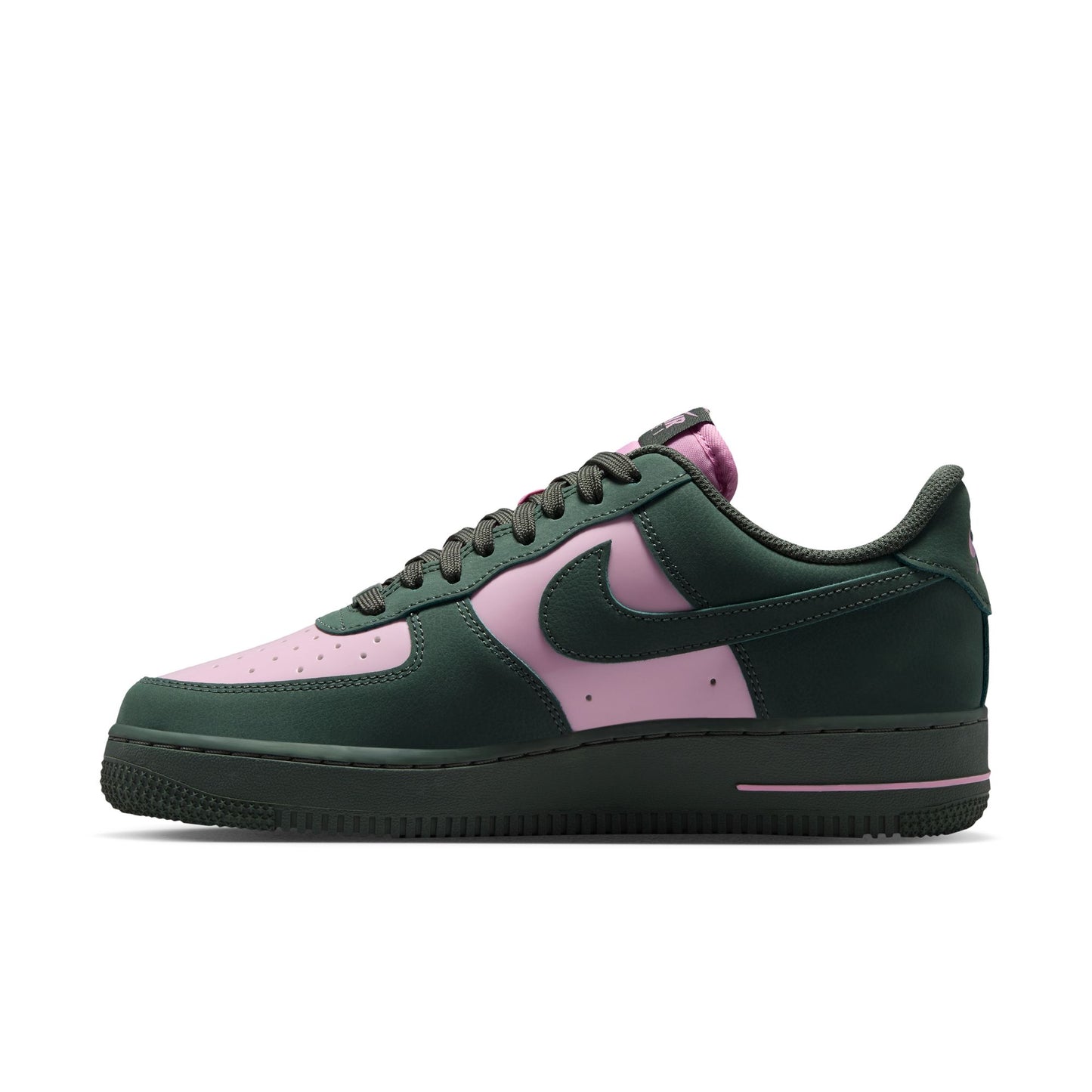 Nike Air Force 1 '07 SE Mens Shoes Color: Camo Green/Camo Green/Pink Rise Style: IV5103-300
