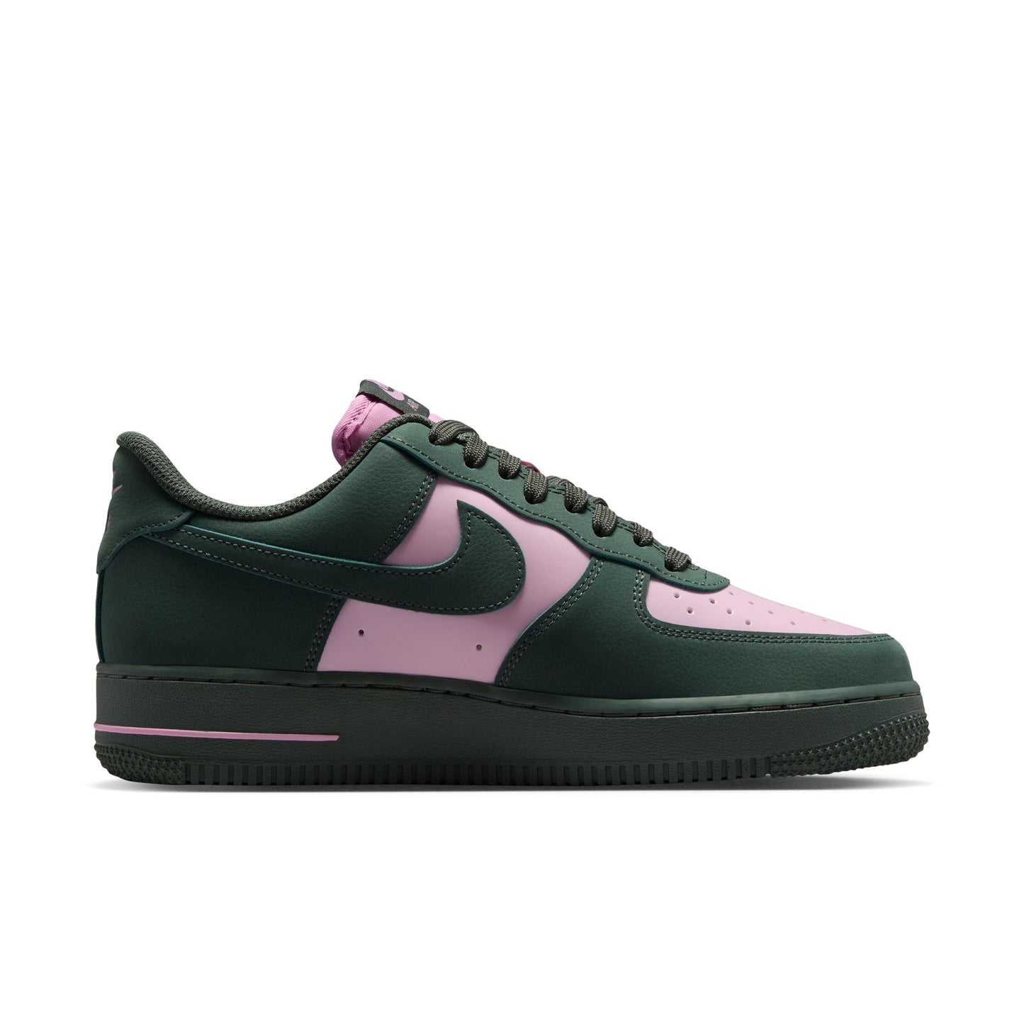 Nike Air Force 1 '07 SE Mens Shoes Color: Camo Green/Camo Green/Pink Rise Style: IV5103-300