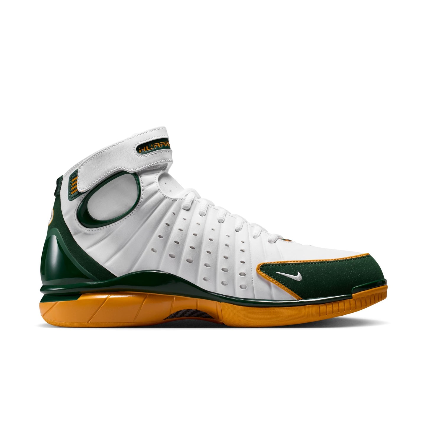 Nike Air Zoom Huarache Mens Shoes Color: White/Deep Forest/Canyon Gold Style: IW1884-100
