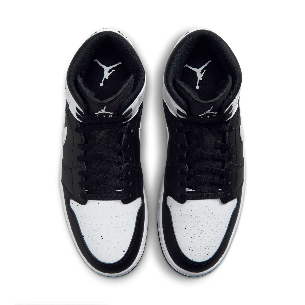 AIR JORDAN 1 MID SE Mens Shoes, Black/White/Black, photo 7 of 10
