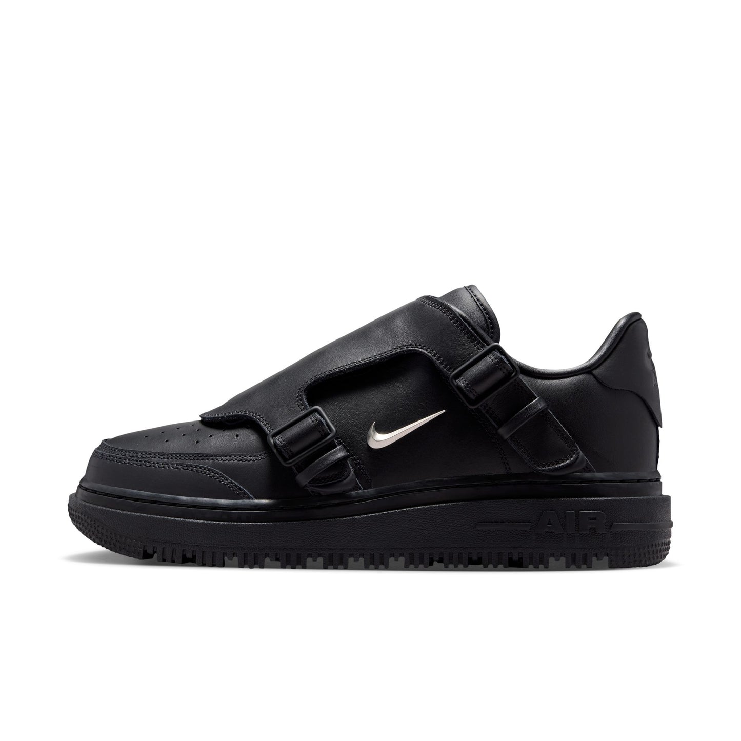 AIR FORCE 1 LUXE Mens Shoes Color: Black/Metallic Silver/Anthracite Style: JA3822-010
