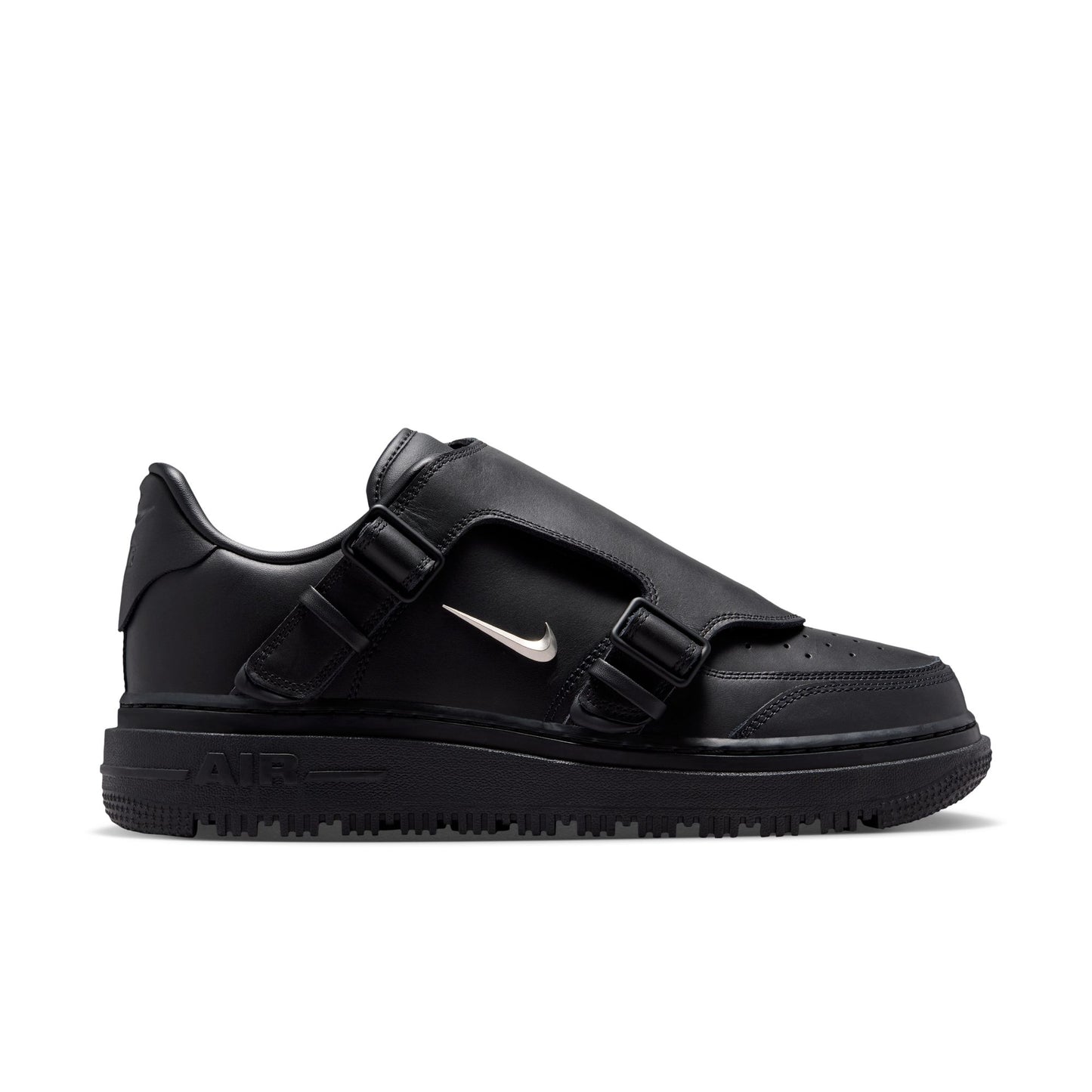 AIR FORCE 1 LUXE Mens Shoes Color: Black/Metallic Silver/Anthracite Style: JA3822-010
