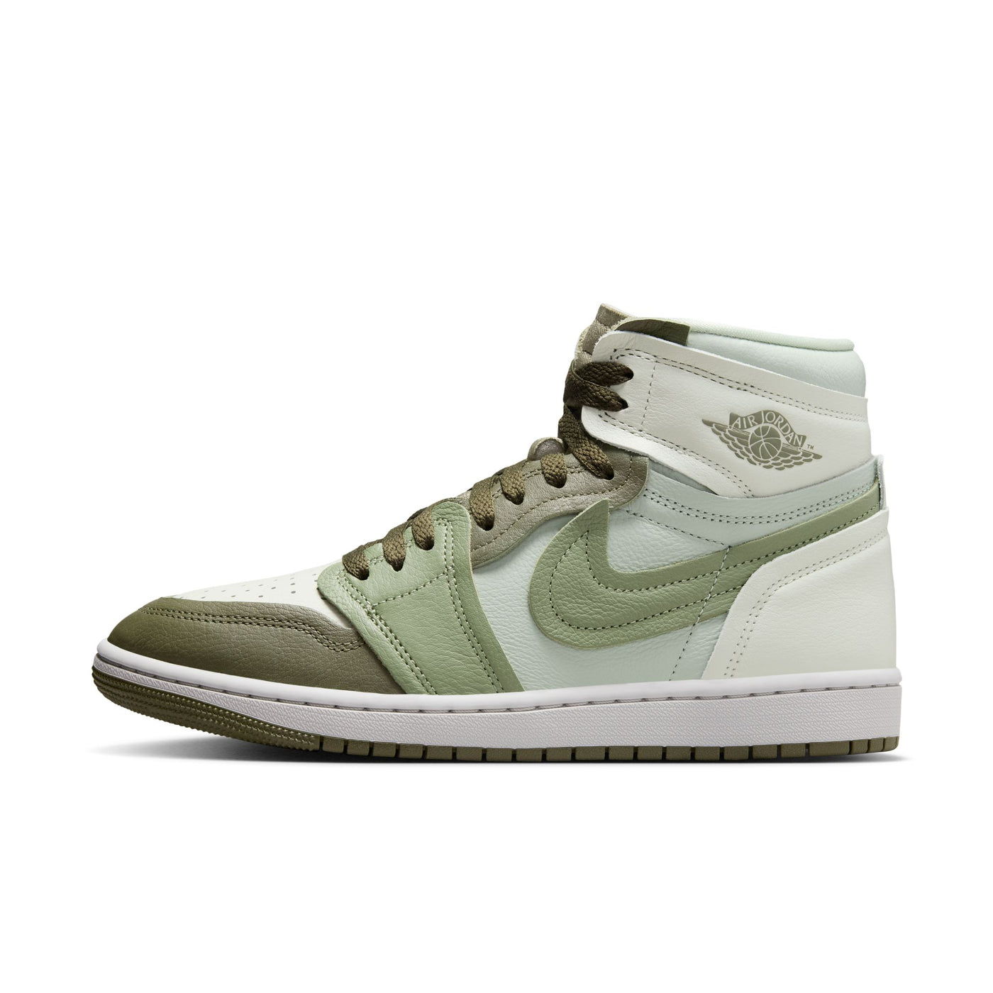 Air Jordan 1 High Method of Make Medium Olive/Oil Green-Sea Glass-Sea Foam FB9891-201