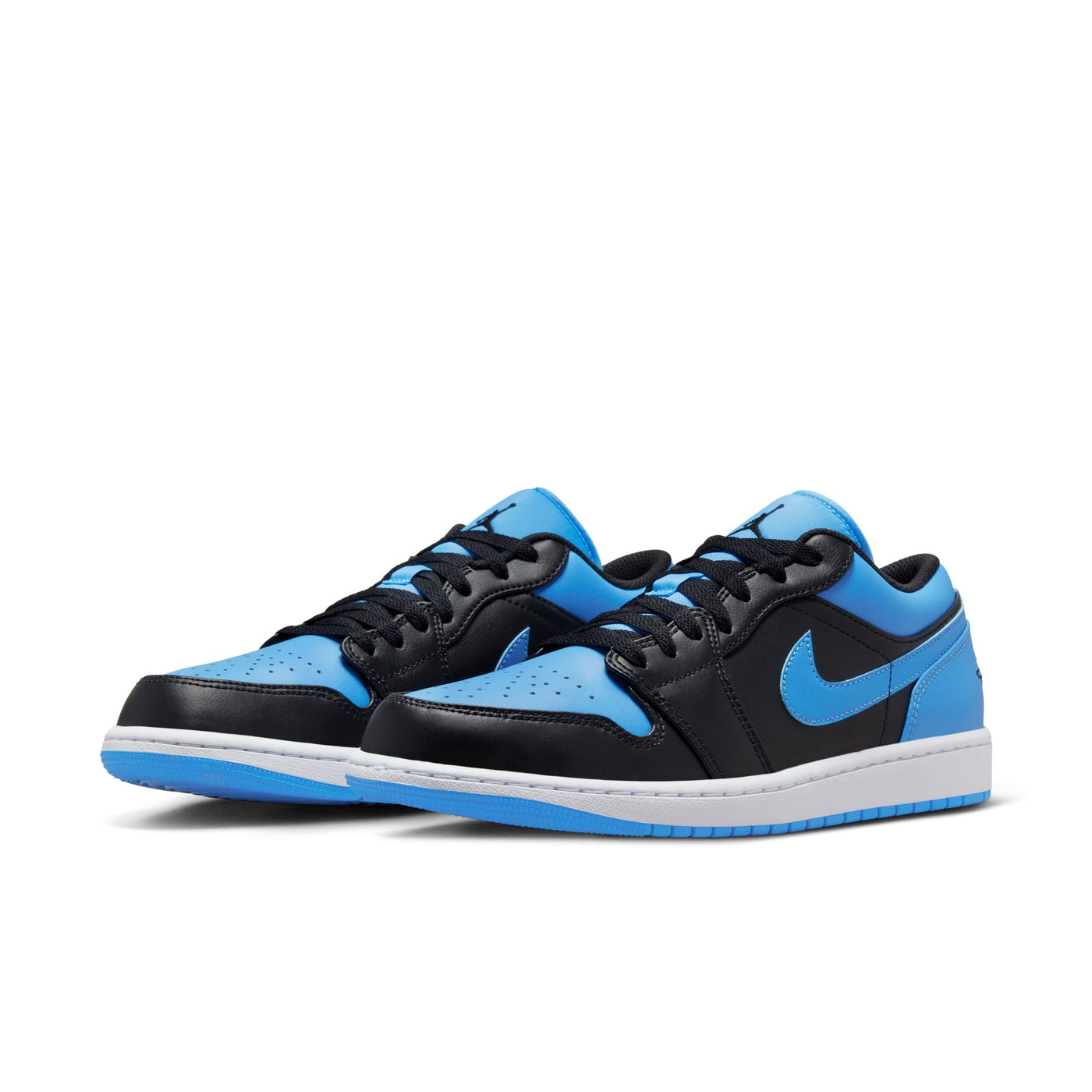 Air Jordan 1 Low Black/Black University Blue-White 553558-041