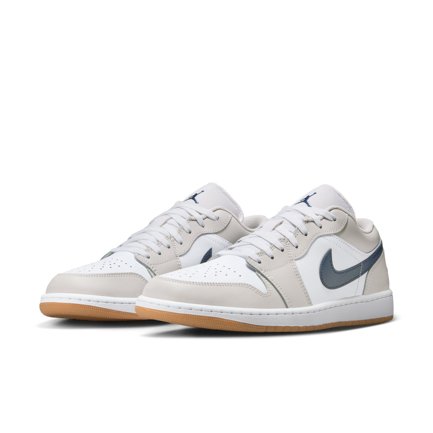 Air Jordan 1 Low White/midnight Navy-neutral Grey 553558-146