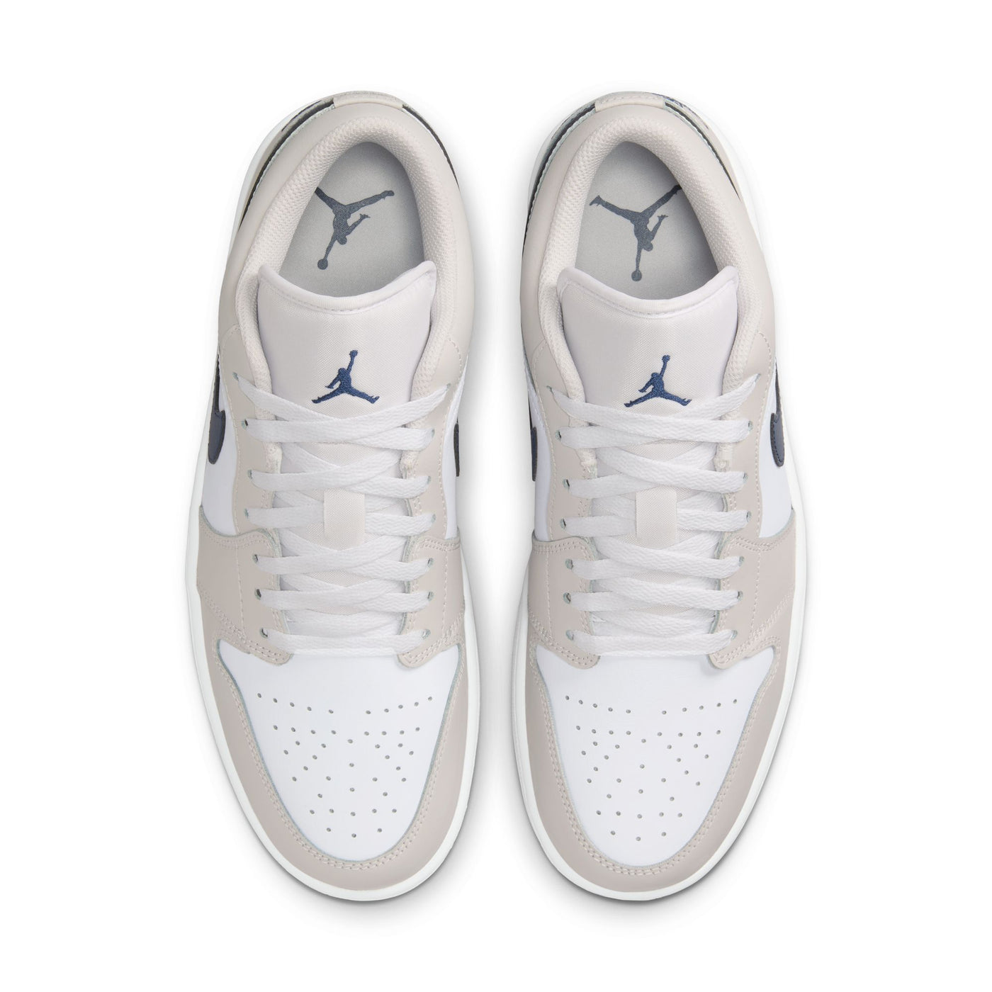 Air Jordan 1 Low White/midnight Navy-neutral Grey 553558-146