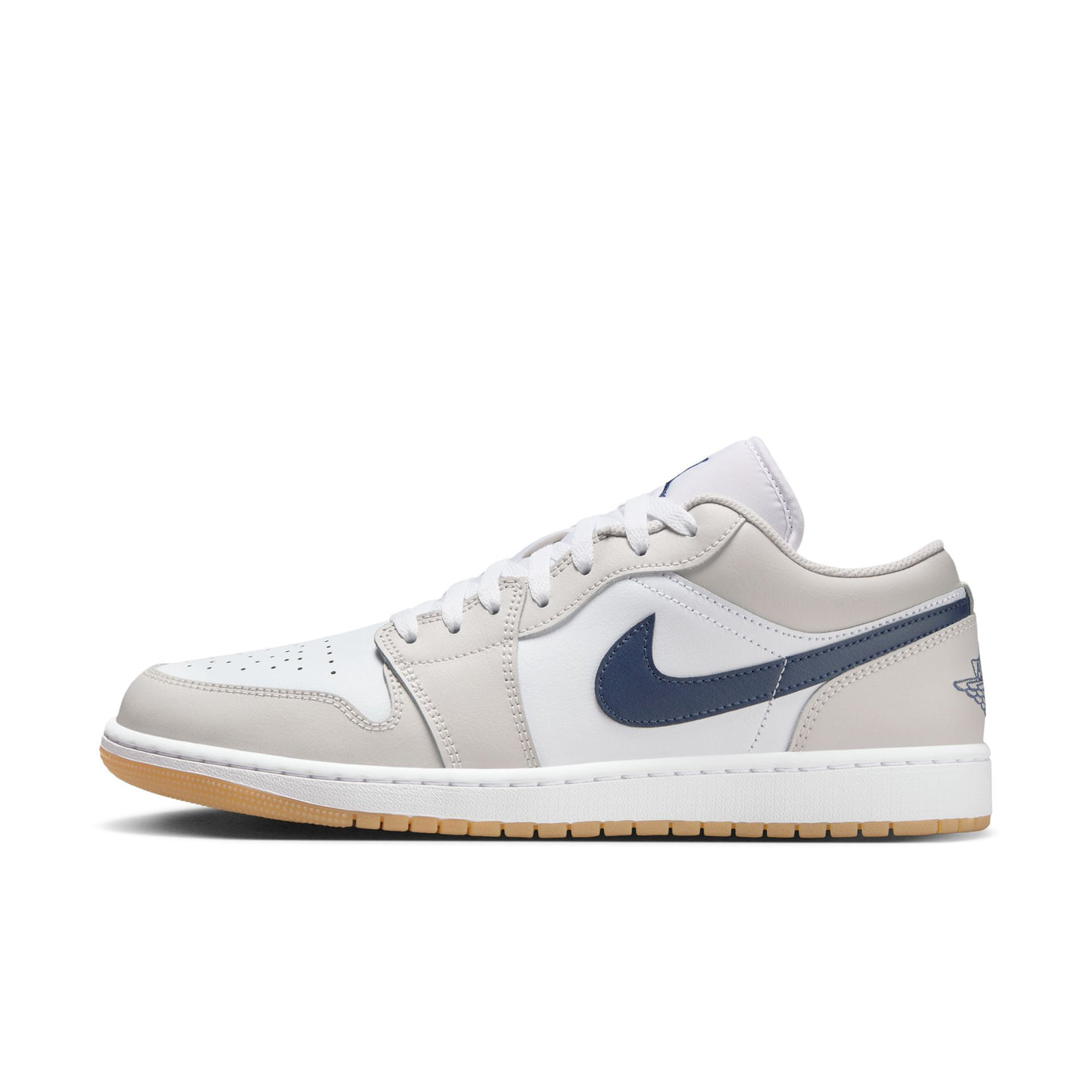 Air Jordan 1 Low White/midnight Navy-neutral Grey 553558-146