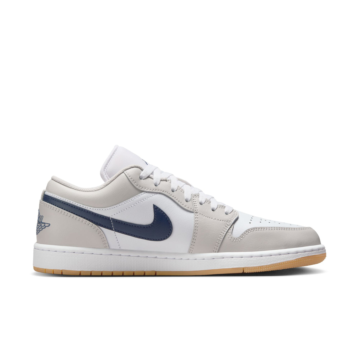 Air Jordan 1 Low White/midnight Navy-neutral Grey 553558-146