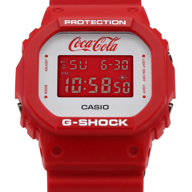 CASIO G-SHOCK X COCA COLA 5600 SERIES DIGITAL WATCH RED/WHITE DW5600CC23-4