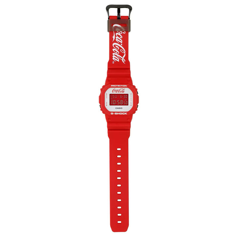 CASIO G-SHOCK X COCA COLA 5600 SERIES DIGITAL WATCH RED/WHITE