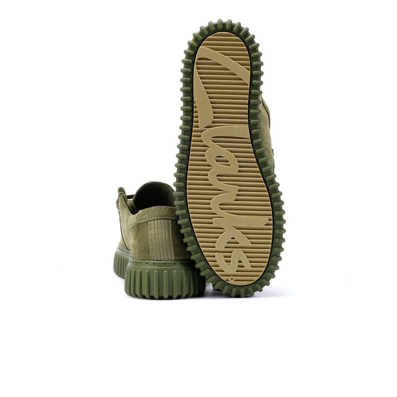 CLARKS PLEASURES Torhill DRGNLo Olive Suede 26179913