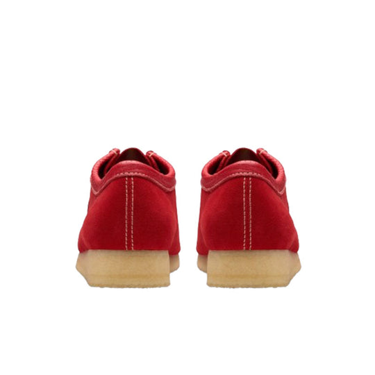 Clarks Wallabee Red Suede 26180195 – Shoe Gallery Inc