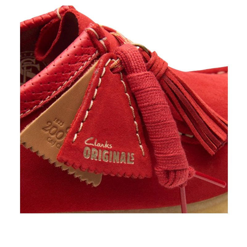 Clarks Wallabee Red Suede 26180195 – Shoe Gallery Inc
