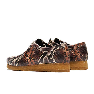 Clarks Wallabee Brown Snake Print 78216