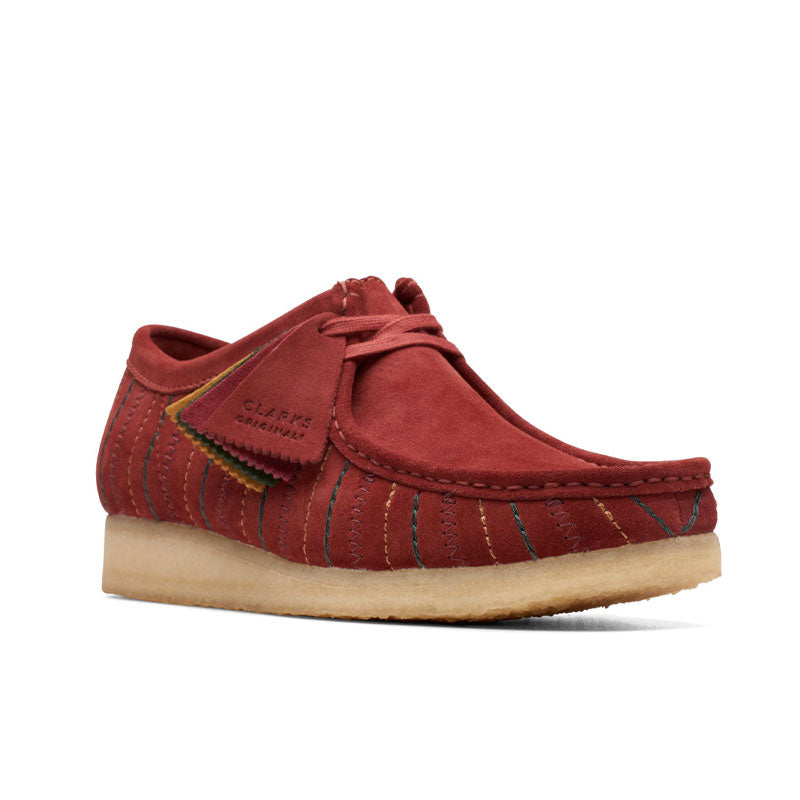 Clarks Wallabee Burgundy Combi 26174512