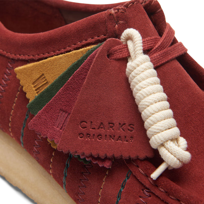 Clarks Wallabee Burgundy Combi 26174512