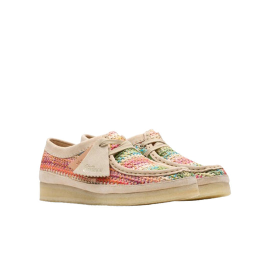 人気商品の中古品・新品・未使用品 Clarks Shoe – 2618170 Raffia Multicolour Wallabee Women 靴