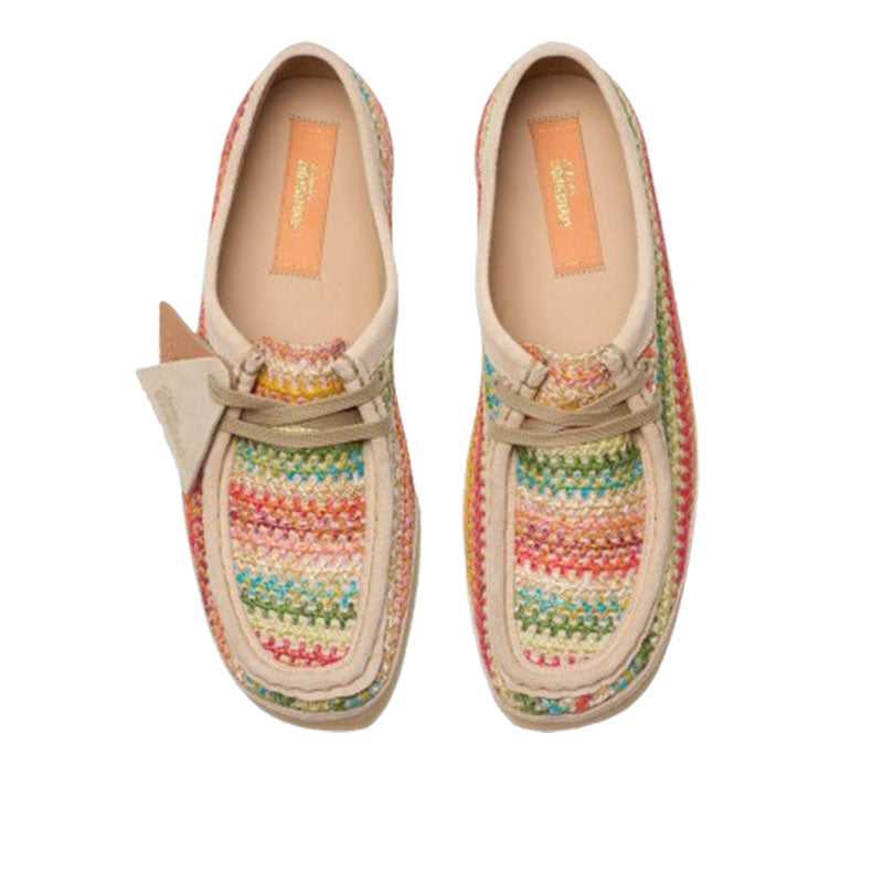 Clarks Women Wallabee Multicolour Raffia 2618170 – Shoe